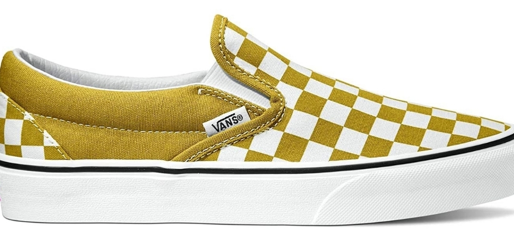 Classic Vans Checkerboard Gold Yellow Women's 7.5